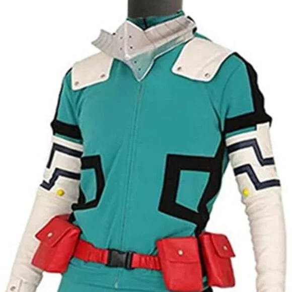 Midoriya Izuku Cosplay Costume Men's Battle Jumpsuit - Picture 3 of 5